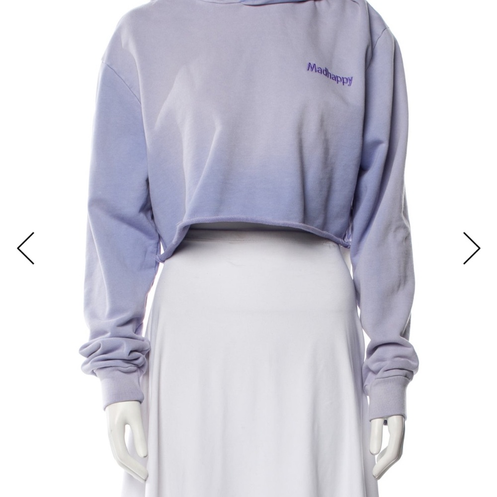 NWOT Madhappy Lavender Cropped Hoodie - Picture 4 of 6